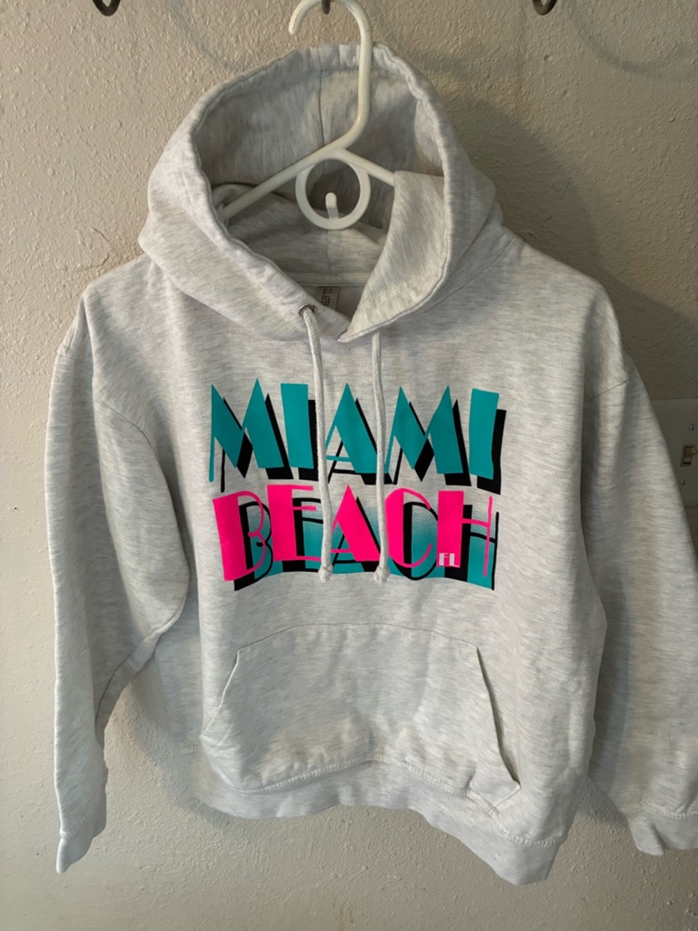 Miami Beach FL Drawstring Hoodie Sweatshirt